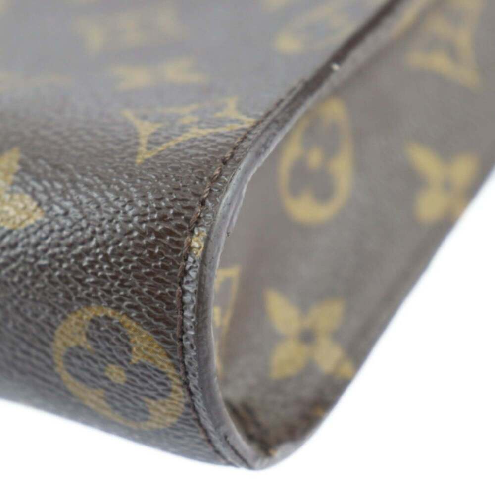 LOUIS VUITTON Authentic Black Monogram Leather Clutch Bag - Picture 7 of 9